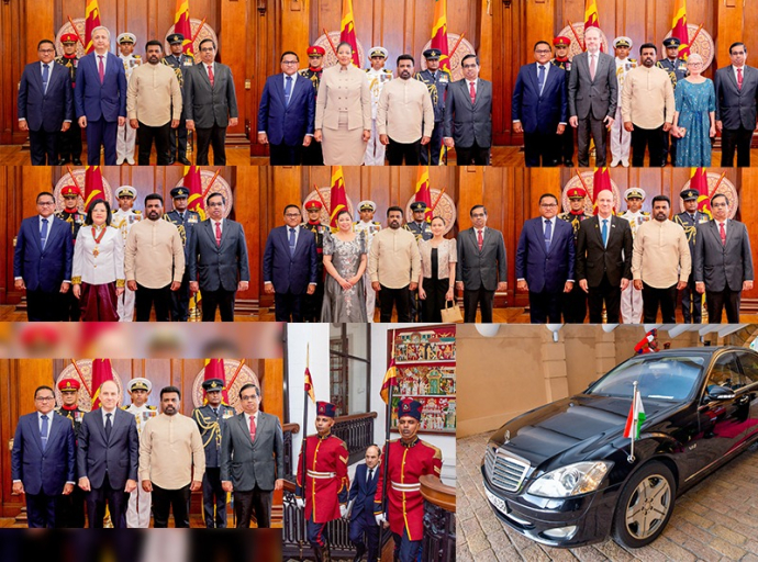 තානාපතිවරු හත් දෙනෙක් ජනාධිපතිවරයා වෙත අක්තපත්‍ර භාර දෙති